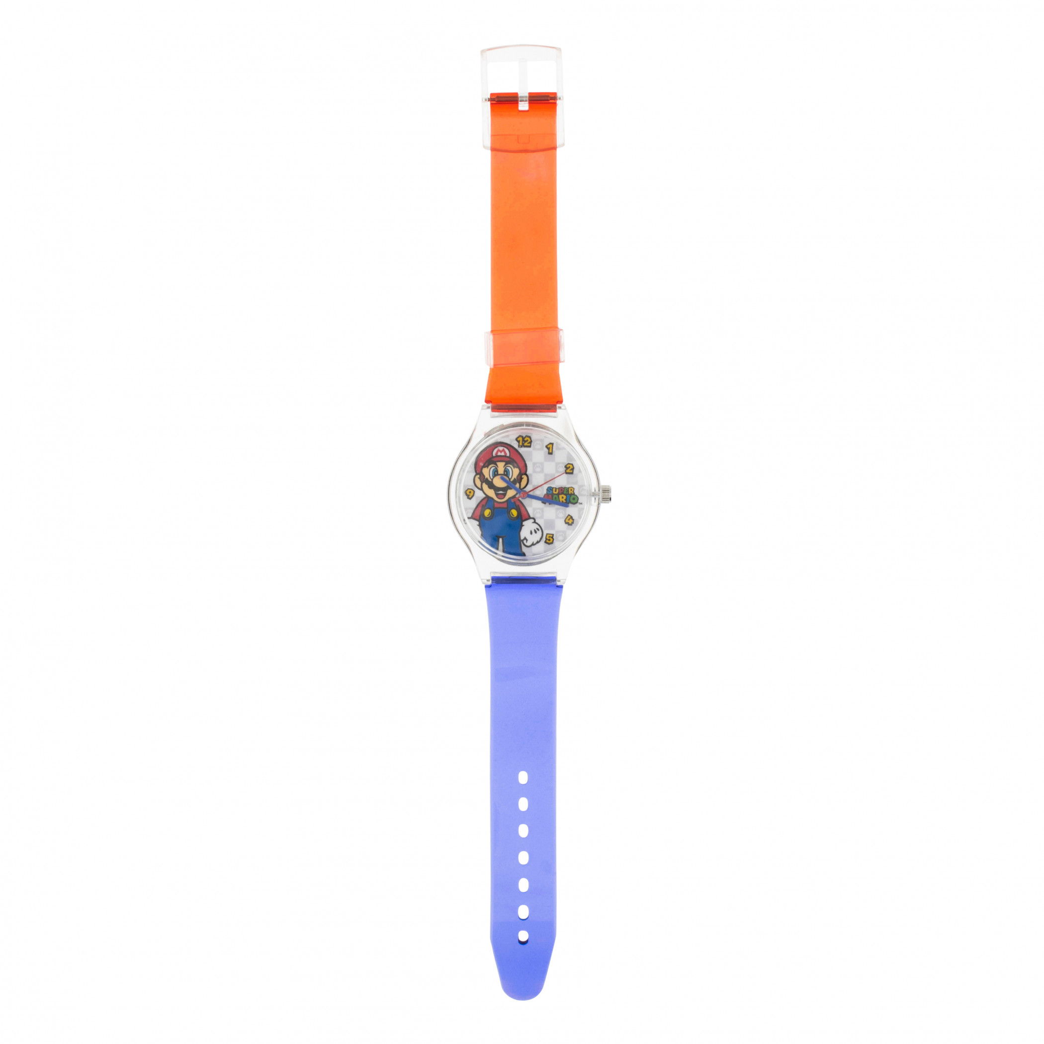 Super Mario Bros. Mario Profile Translucent Straps Analog Kid's Watch